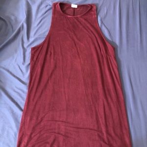 Brandy Melville Maroon velvet dress